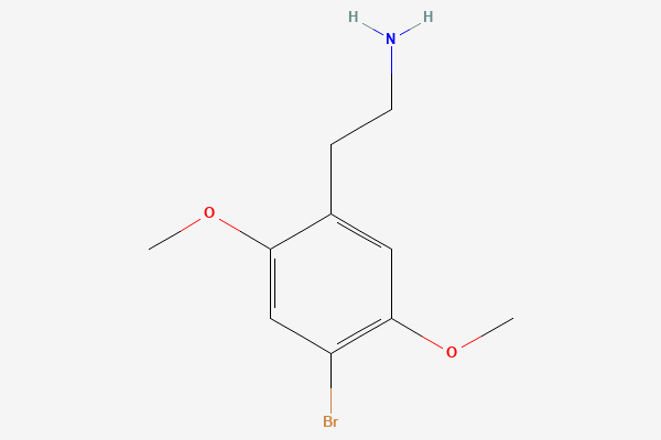 Tvívíð byggingarformúla: 2C-B og önnur ný ofskynjunarefni. 2-(4-bromo-2,5-dimethoxyphenyl)ethanamine